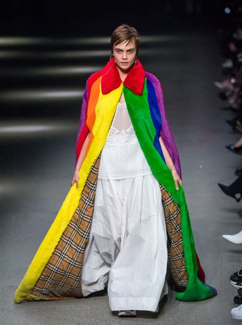 burberry 2018 rainbow|Burberry runway collection.